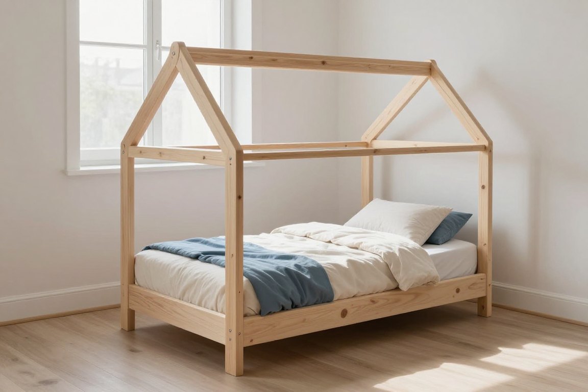 Hussäng i fullstort mått med ram utan tyg
