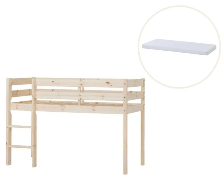 ECO Comfort halvhög säng med madrass