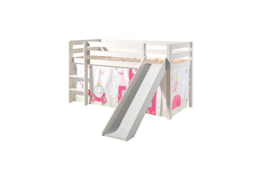 Halvhöjdssäng med gardin Pino Princess