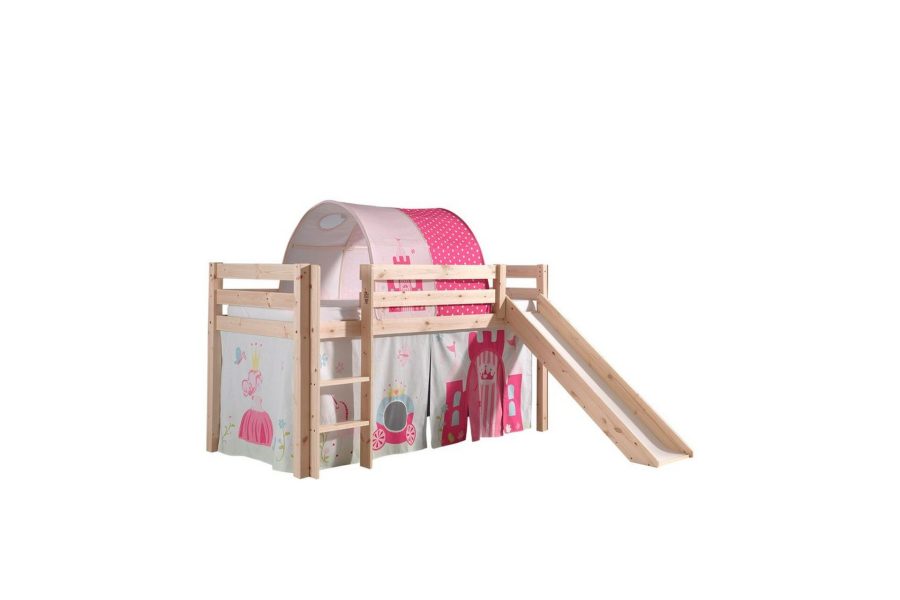Halvhöjdssäng med gardin Pino Princess, Prinsessa