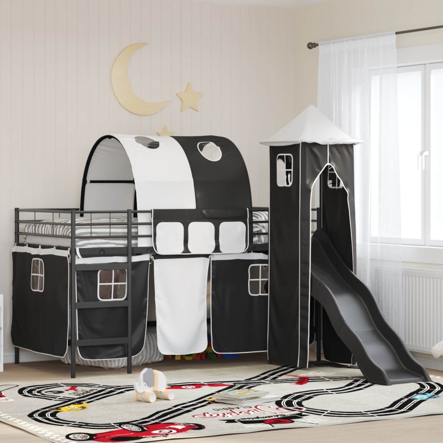 Barns våningssängsram i metall