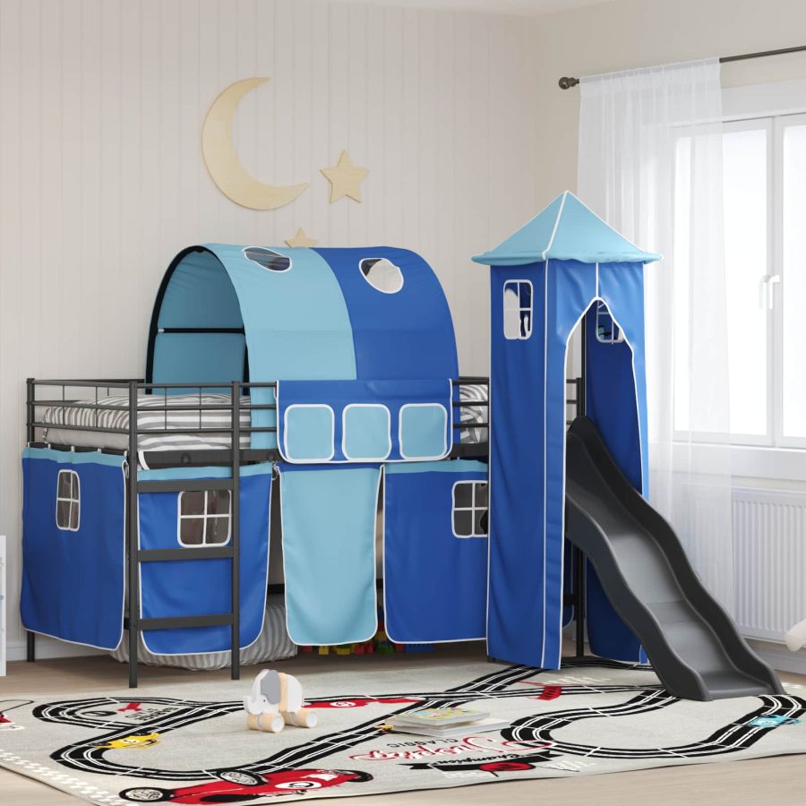 Barns våningssängsram i metall